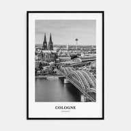 Cologne Portrait B&W Poster