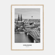 Cologne Portrait B&W Poster