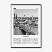 Cologne Print Black and White, Cologne Wall Art, Cologne Poster, Cologne Photo, Cologne Wall Decor, Germany, Köln, Deutschland Europe