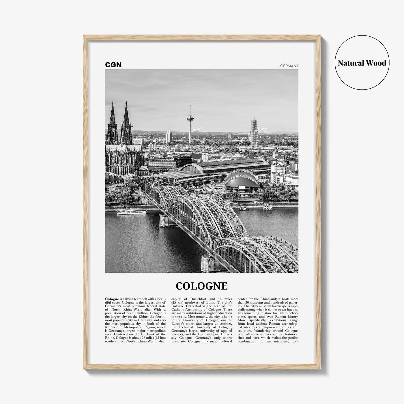 Cologne Print Black and White, Cologne Wall Art, Cologne Poster, Cologne Photo, Cologne Wall Decor, Germany, Köln, Deutschland Europe