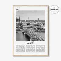 Cologne Print Black and White, Cologne Wall Art, Cologne Poster, Cologne Photo, Cologne Wall Decor, Germany, Köln, Deutschland Europe
