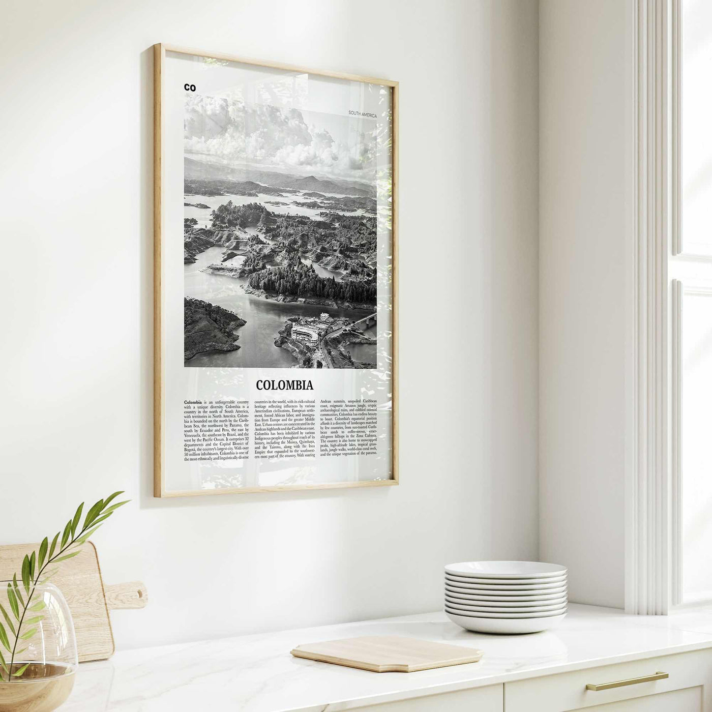 Colombia Print Black and White No 1, Colombia Wall Art, Colombia Poster, Colombia Photo, Bogota, Bogotá, Medellin, Cali, South America