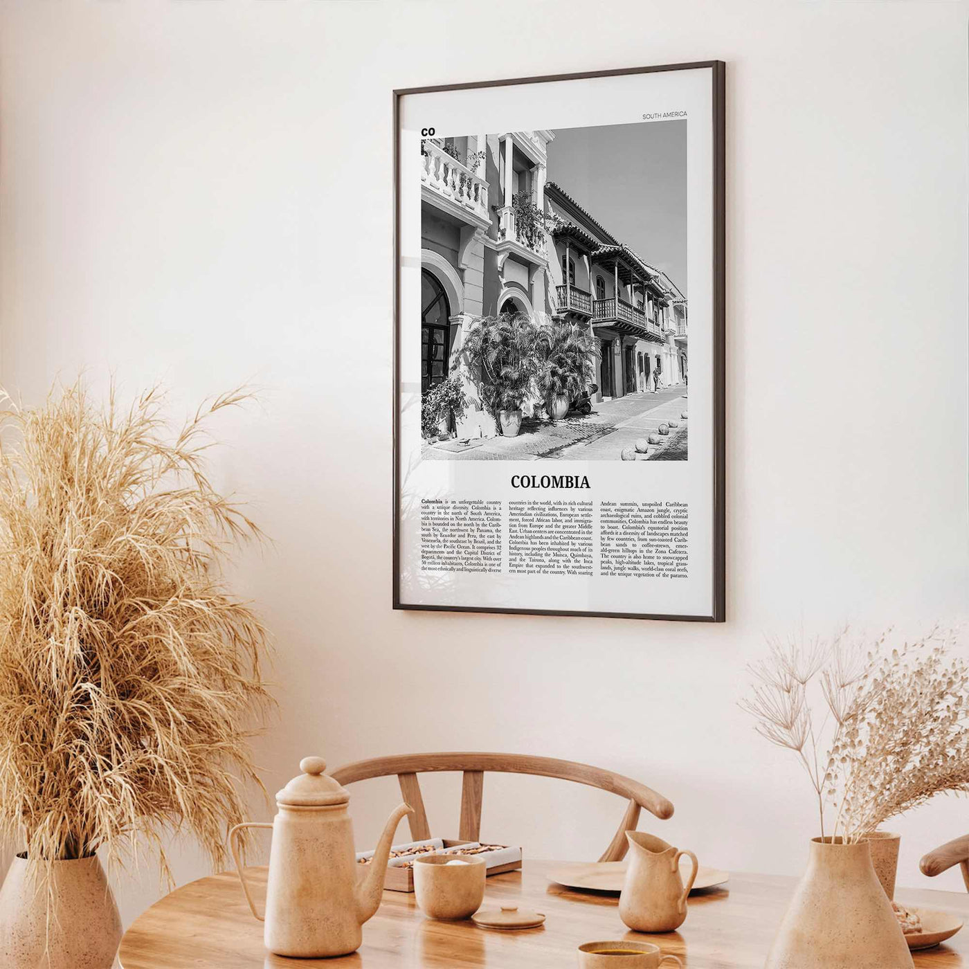 Colombia Print Black and White No 2, Colombia Wall Art, Colombia Poster, Colombia Photo, Bogota, Bogotá, Medellin, Cali, South America