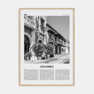 Colombia Travel B&W No 2 Poster