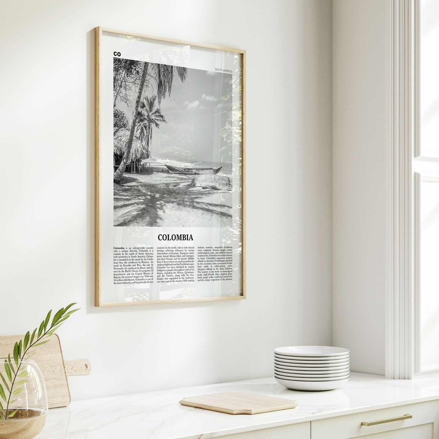 Colombia Print Black and White No 3, Colombia Wall Art, Colombia Poster, Colombia Photo, Bogota, Bogotá, Medellin, Cali, South America