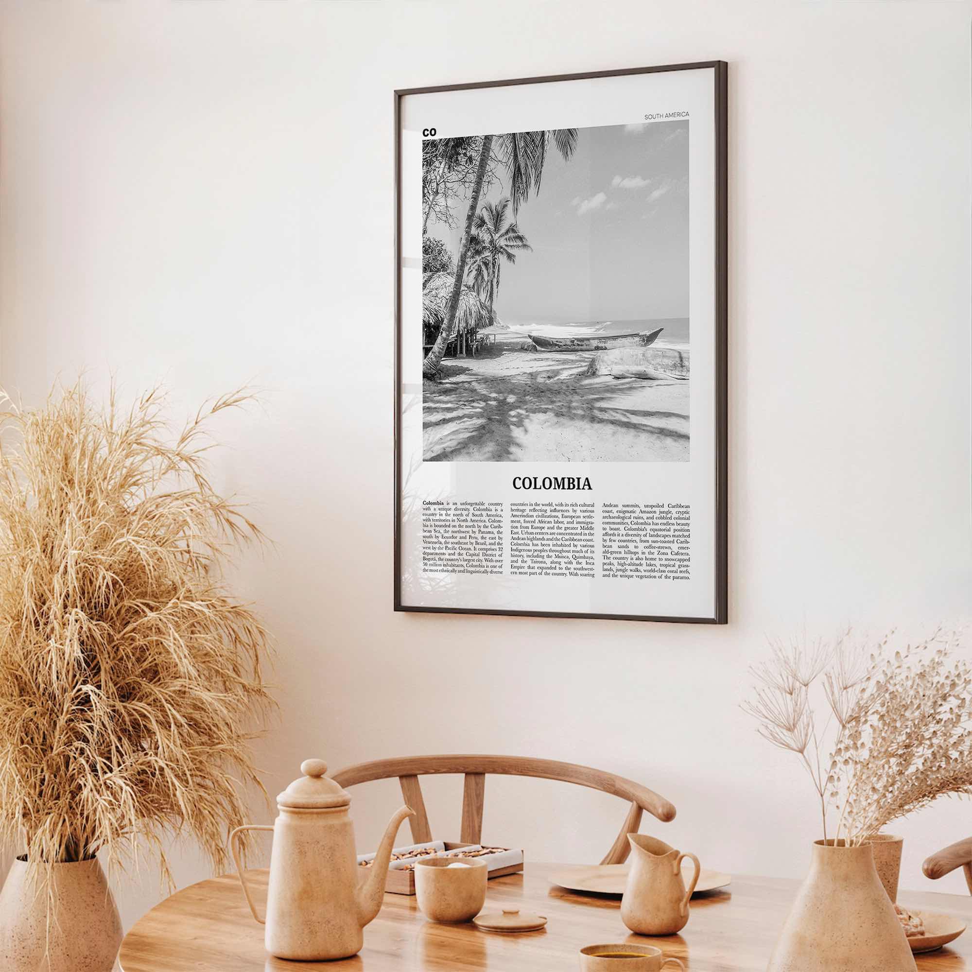 Colombia Print Black and White No 3, Colombia Wall Art, Colombia Poster, Colombia Photo, Bogota, Bogotá, Medellin, Cali, South America