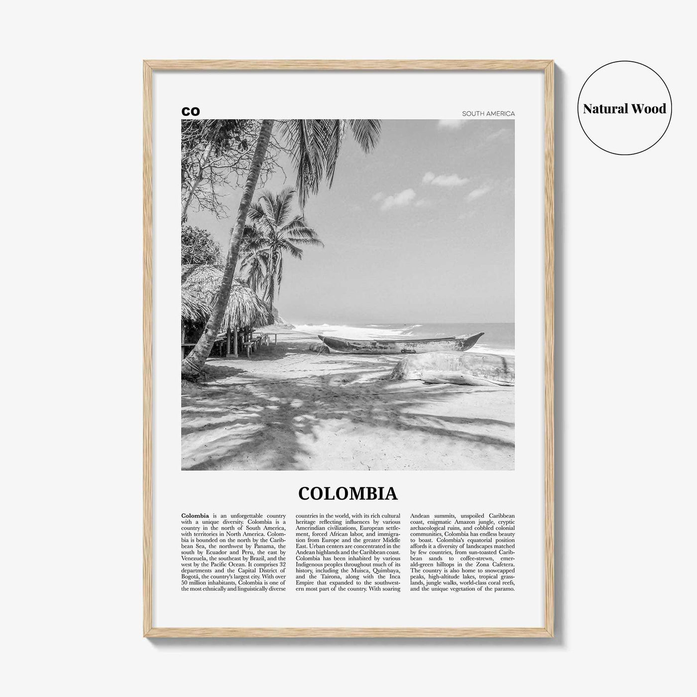 Colombia Print Black and White No 3, Colombia Wall Art, Colombia Poster, Colombia Photo, Bogota, Bogotá, Medellin, Cali, South America