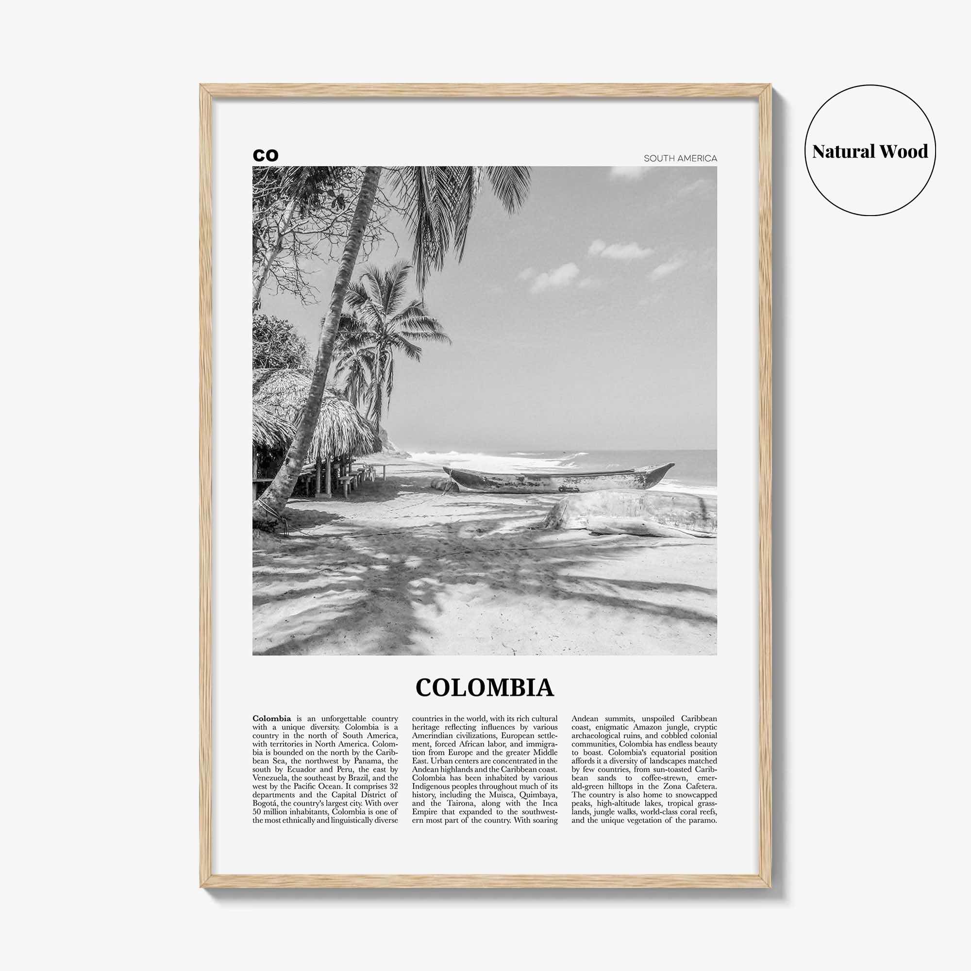 Colombia Print Black and White No 3, Colombia Wall Art, Colombia Poster, Colombia Photo, Bogota, Bogotá, Medellin, Cali, South America