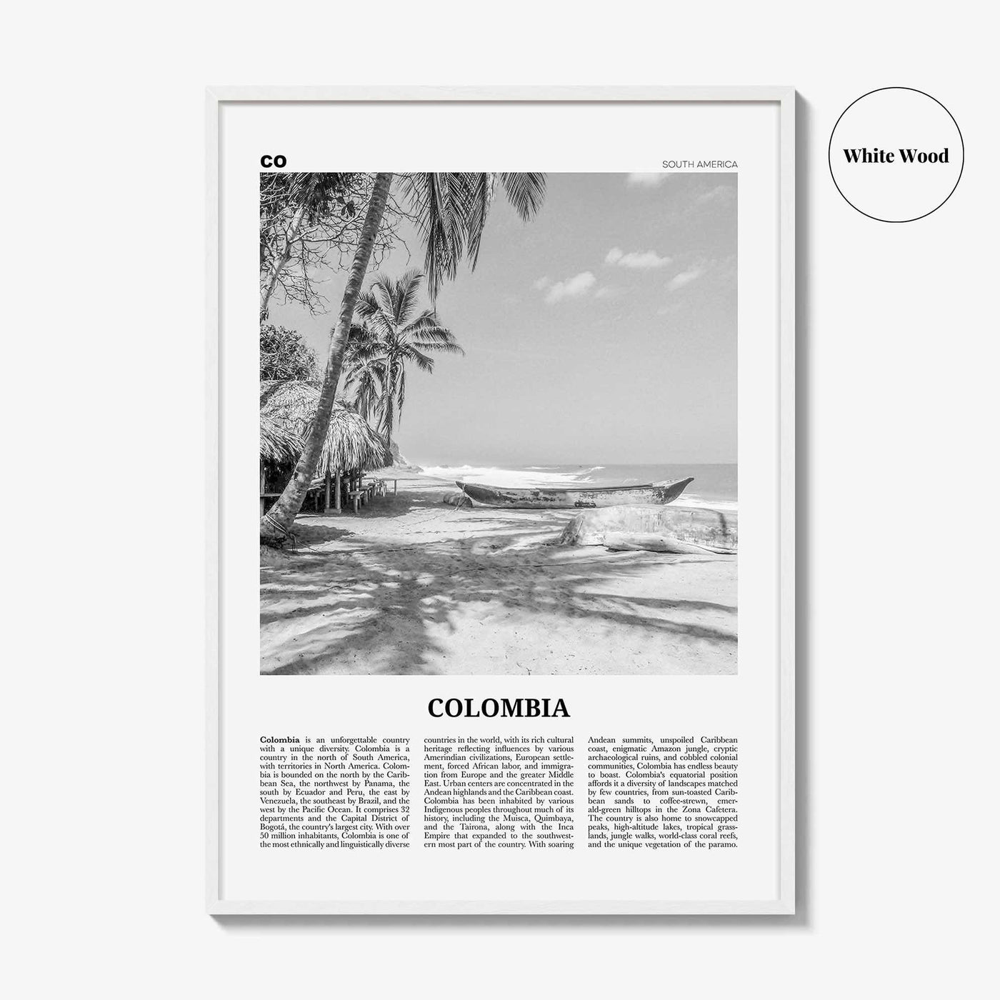 Colombia Print Black and White No 3, Colombia Wall Art, Colombia Poster, Colombia Photo, Bogota, Bogotá, Medellin, Cali, South America