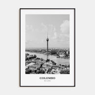 Colombo Portrait B&W Poster