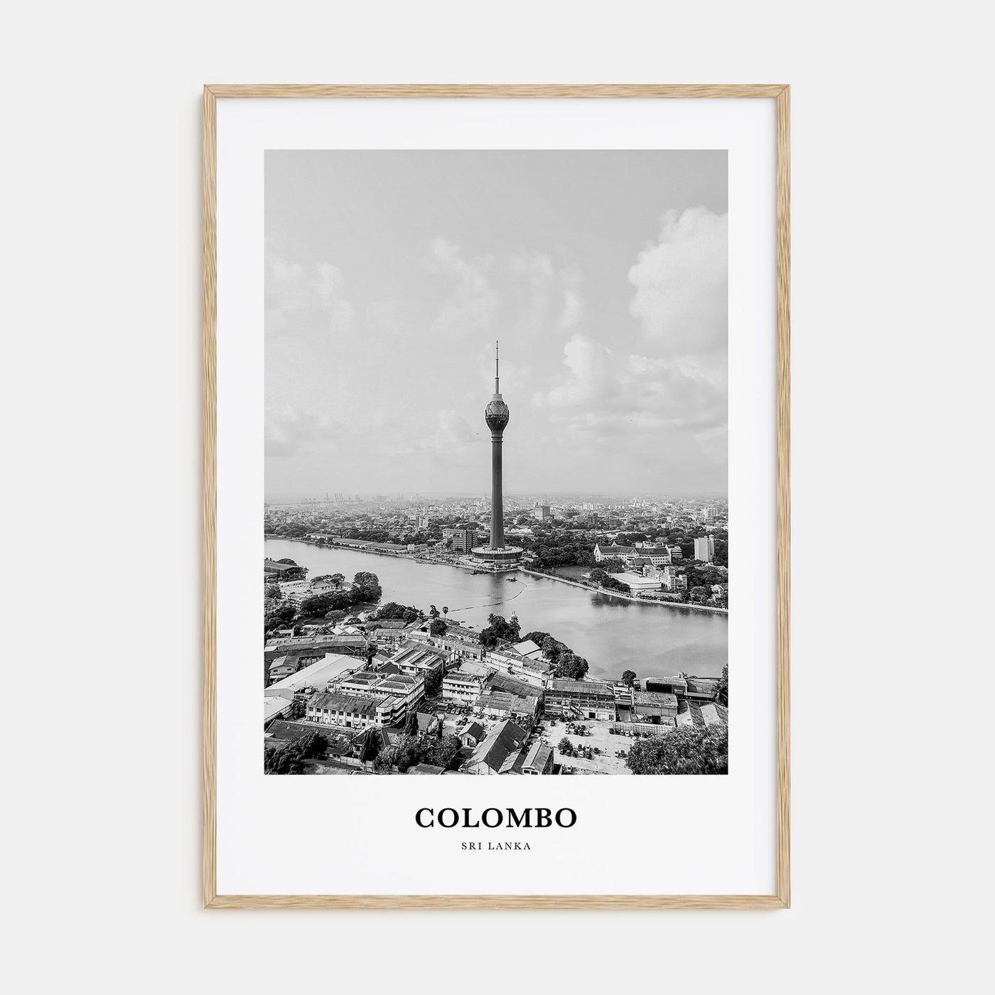 Colombo Portrait B&W Poster