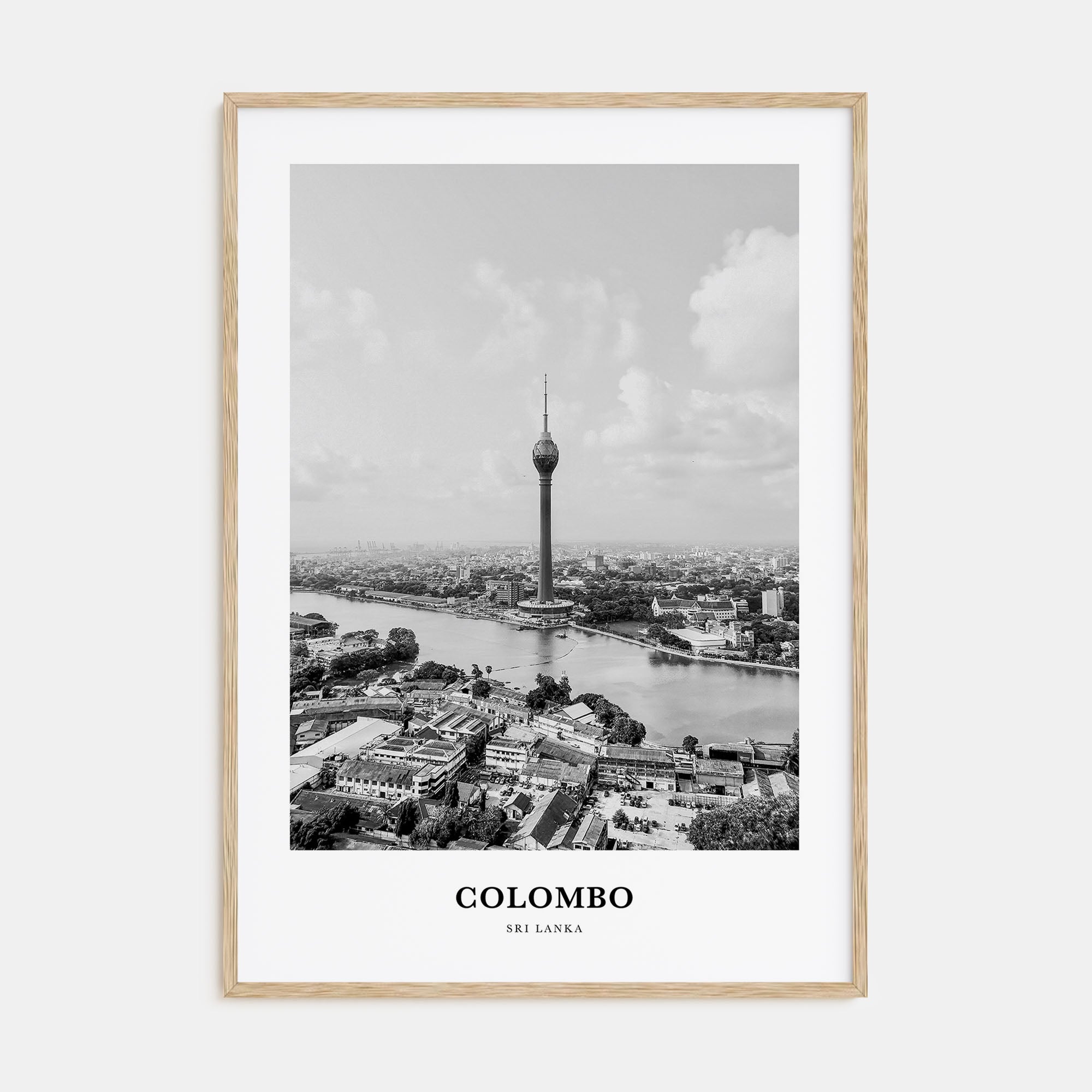 Colombo Portrait B&W Poster