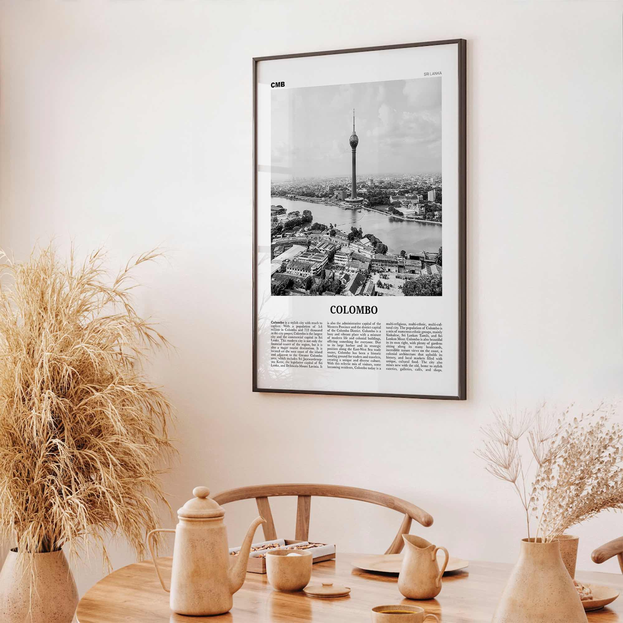 Colombo Print Black and White, Colombo Wall Art, Colombo Poster, Colombo Photo, Colombo Wall Decor, Sri Lanka, Kolamba, Koḻumpu, Asia