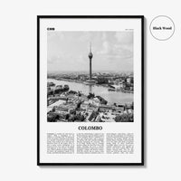 Colombo Print Black and White, Colombo Wall Art, Colombo Poster, Colombo Photo, Colombo Wall Decor, Sri Lanka, Kolamba, Koḻumpu, Asia