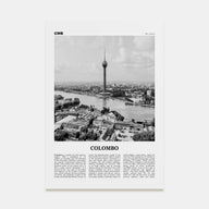 Colombo Travel B&W Poster