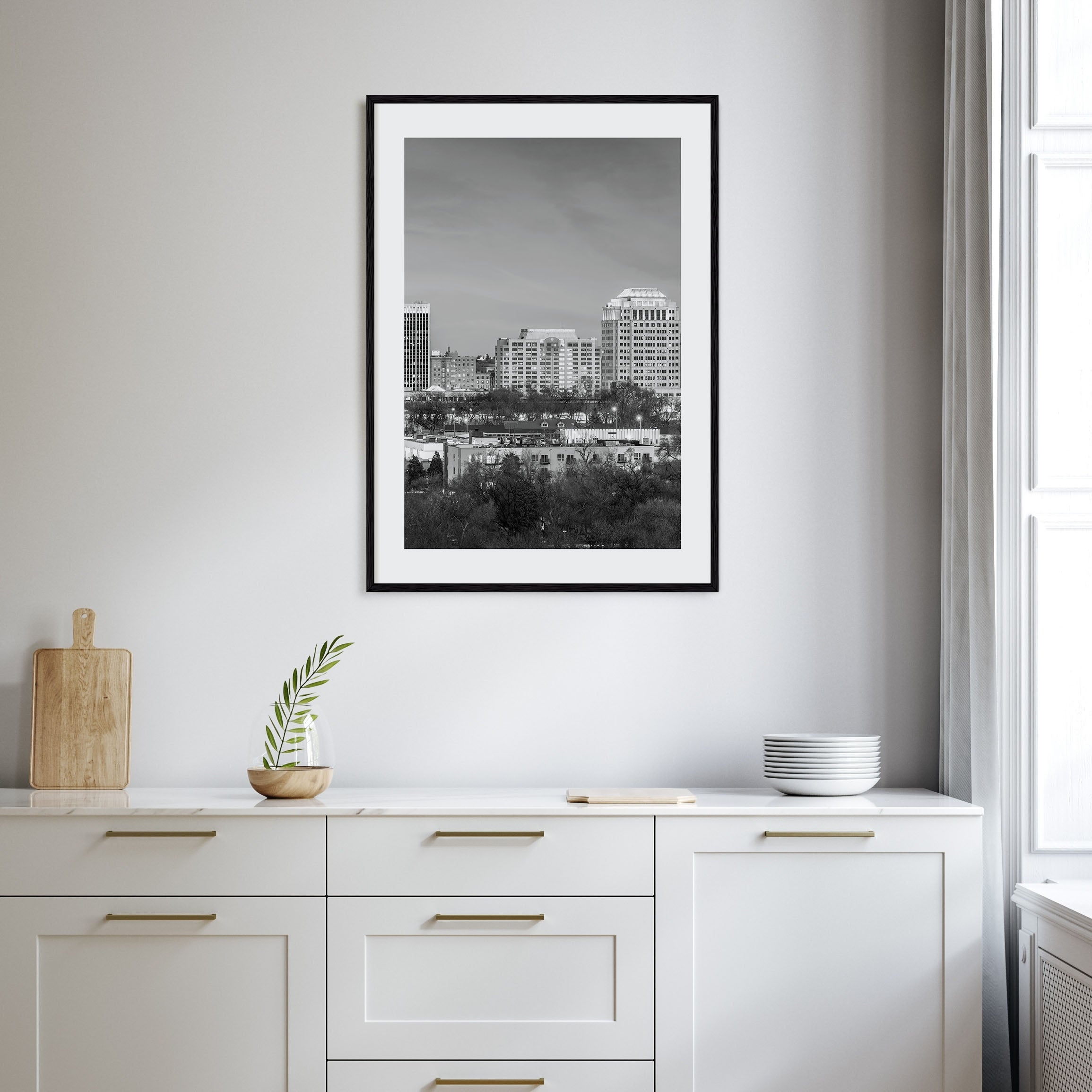 Colorado Springs Photo B&W Poster