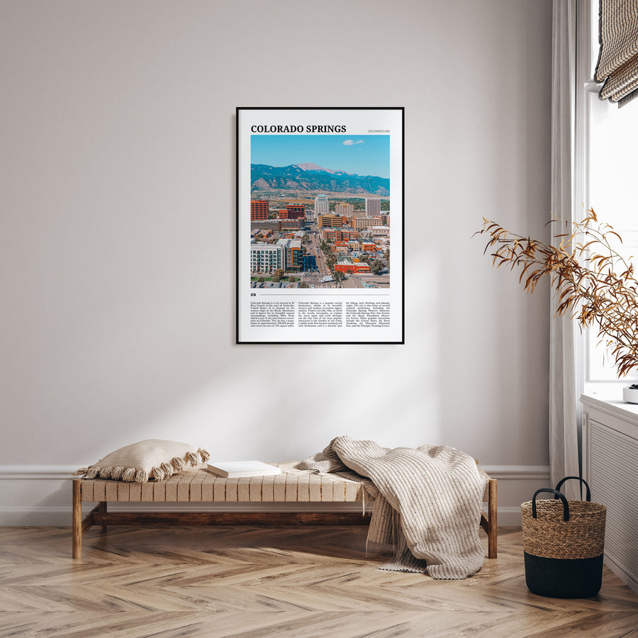 Colorado Springs Travel Color Poster