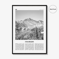 Colorado Print Black and White No 1, Colorado Wall Art, Colorado Poster, Colorado Photo, Colorado Wall Decor, USA, United States
