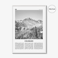 Colorado Print Black and White No 1, Colorado Wall Art, Colorado Poster, Colorado Photo, Colorado Wall Decor, USA, United States