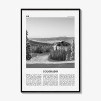 Colorado Print Black and White No 3, Colorado Wall Art, Colorado Poster, Colorado Photo, Colorado Wall Décor, Colorado Map, United States