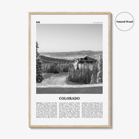 Colorado Print Black and White No 3, Colorado Wall Art, Colorado Poster, Colorado Photo, Colorado Wall Décor, Colorado Map, United States