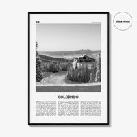 Colorado Print Black and White No 3, Colorado Wall Art, Colorado Poster, Colorado Photo, Colorado Wall Décor, Colorado Map, United States
