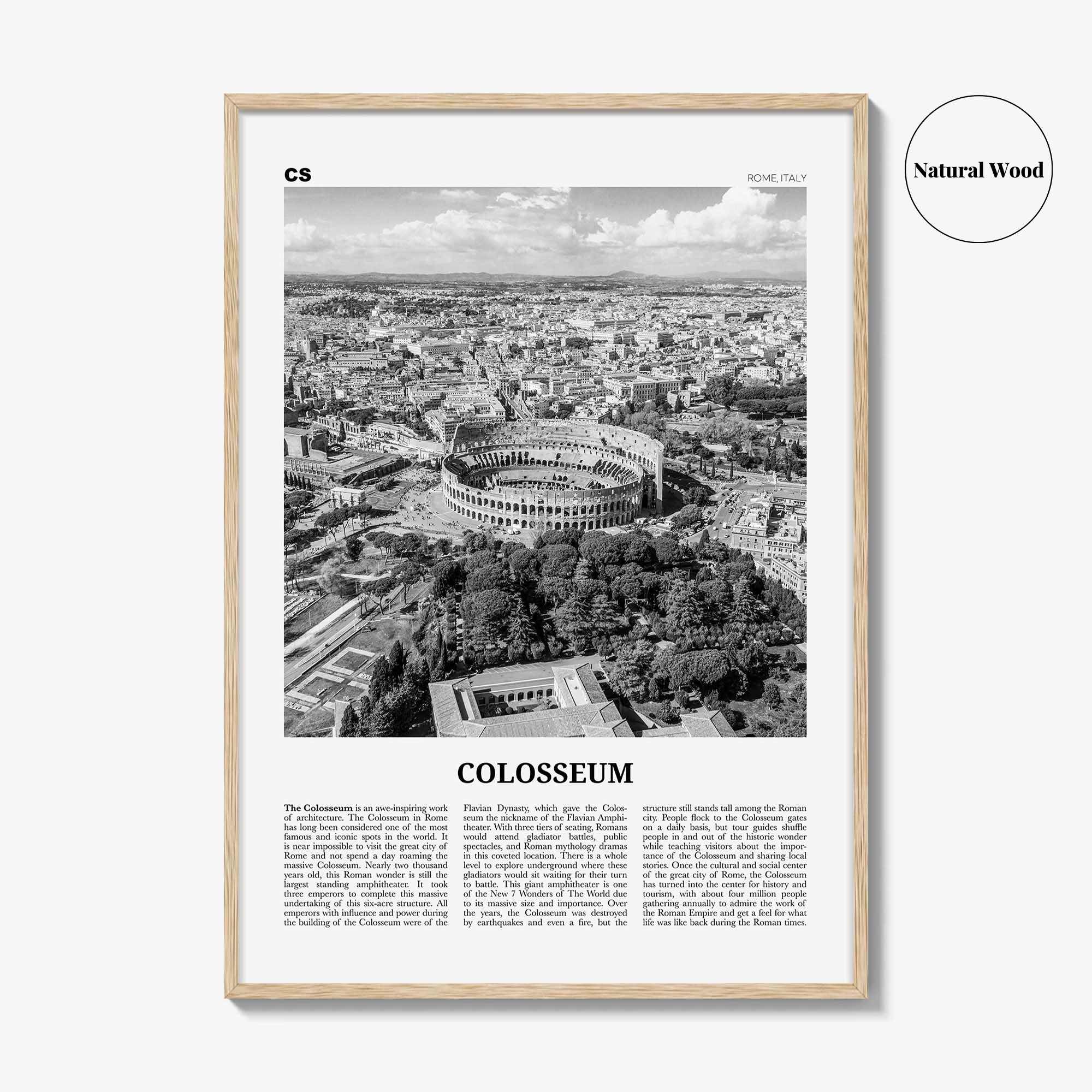 Colosseum Print Black and White, Colosseum Wall Art, Colosseum Poster, Colosseum Photo, Colosseum Wall Décor, Colosseum Map, Rome, Italy