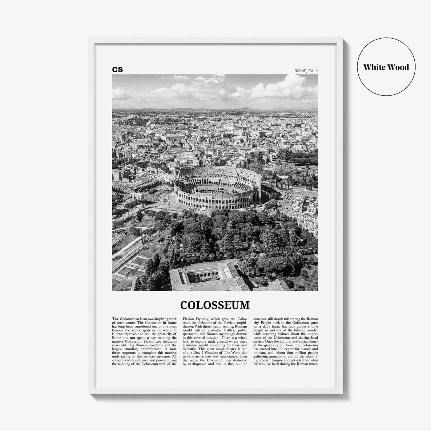 Colosseum Print Black and White, Colosseum Wall Art, Colosseum Poster, Colosseum Photo, Colosseum Wall Décor, Colosseum Map, Rome, Italy