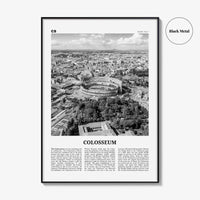 Colosseum Print Black and White, Colosseum Wall Art, Colosseum Poster, Colosseum Photo, Colosseum Wall Décor, Colosseum Map, Rome, Italy