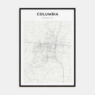 Columbia, Missouri Map Portrait Poster