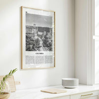 Columbia Print Black and White Missouri, Columbia Wall Art, Columbia Poster, Columbia Photo, Columbia Map, Columbia Wall Decor, USA