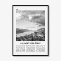 Columbia River Gorge Print Black and White, Columbia River Gorge Wall Art, Columbia River Gorge Poster, Columbia River Gorge Photo