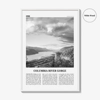 Columbia River Gorge Print Black and White, Columbia River Gorge Wall Art, Columbia River Gorge Poster, Columbia River Gorge Photo