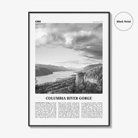 Columbia River Gorge Print Black and White, Columbia River Gorge Wall Art, Columbia River Gorge Poster, Columbia River Gorge Photo