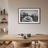 Columbia, South Carolina Landscape B&W Poster