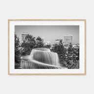 Columbia, South Carolina Landscape B&W Poster