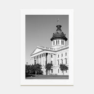 Columbia, South Carolina Photo B&W Poster