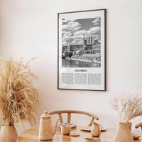 Columbus Print Black and White Georgia, Columbus Wall Art, Columbus Poster, Columbus Photo, Columbus Wall Décor, USA, United States