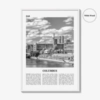 Columbus Print Black and White Georgia, Columbus Wall Art, Columbus Poster, Columbus Photo, Columbus Wall Décor, USA, United States