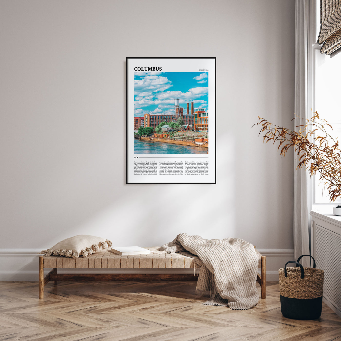 Columbus, Georgia Travel Color Poster