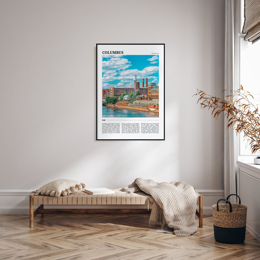 Columbus, Georgia Travel Color Poster