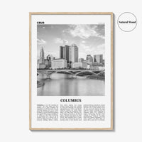 Columbus Print Black and White Ohio No 1, Columbus Wall Art, Columbus Poster, Columbus Photo, Columbus Decor, USA, United States, America