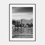 Como Lake Photo B&W Poster