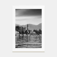 Como Lake Photo B&W Poster