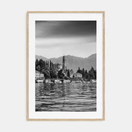 Como Lake Photo B&W Poster
