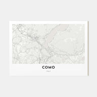 Como Map Landscape Poster