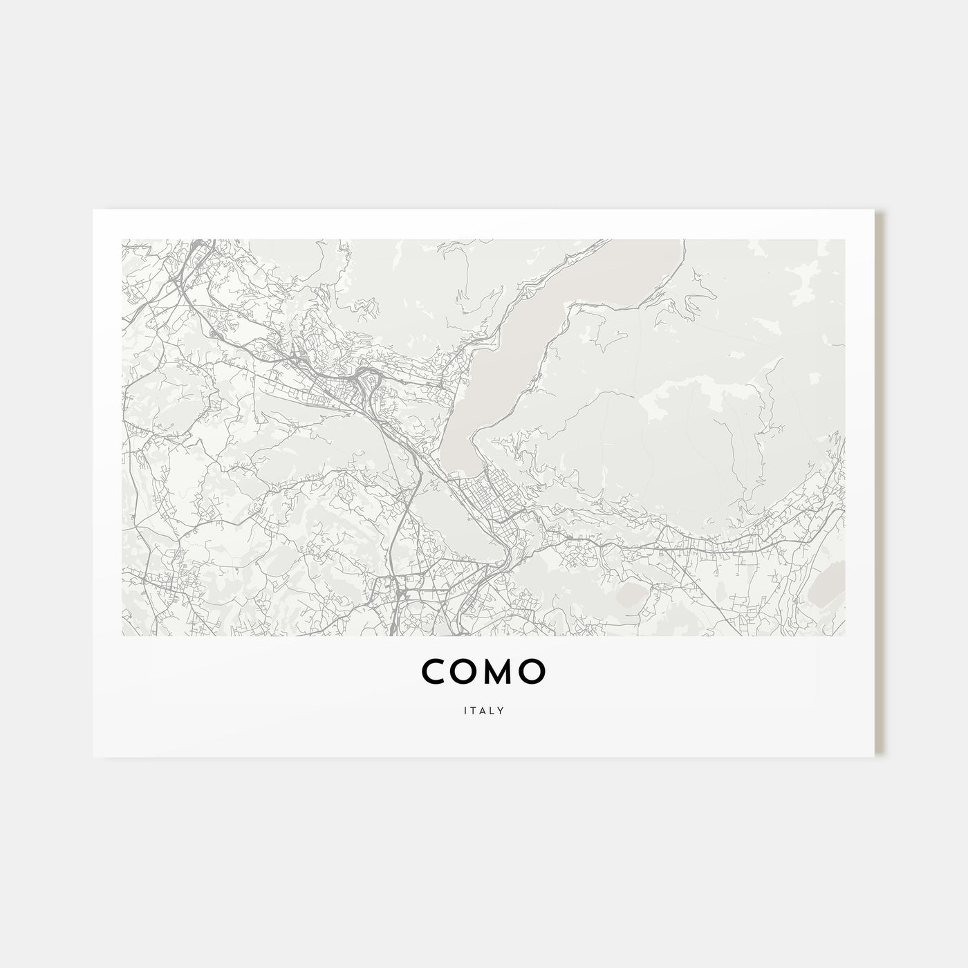 Como Map Landscape Poster