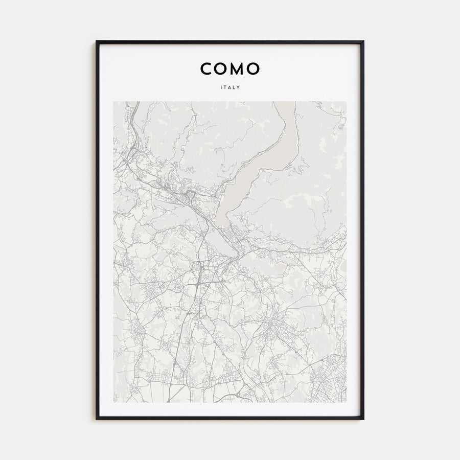 Como Map Portrait Poster