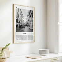 Como Print Black and White No 2, Como Wall Art, Como Poster, Como Photo, Como Wall Decor, Lake Como Print, Italy, Lago di Como, Italia