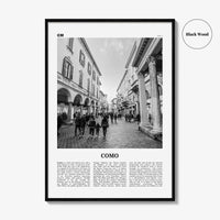 Como Print Black and White No 2, Como Wall Art, Como Poster, Como Photo, Como Wall Decor, Lake Como Print, Italy, Lago di Como, Italia